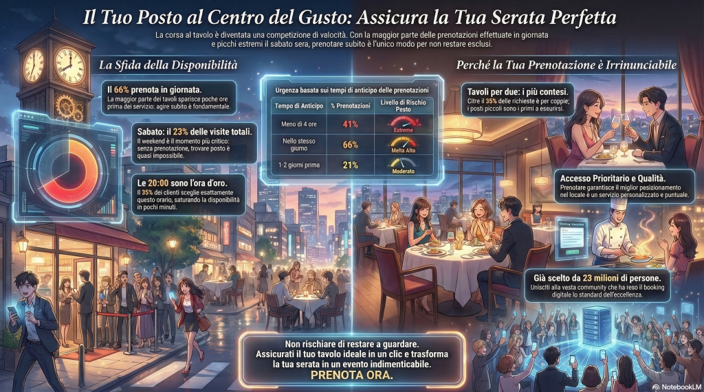Prenotare al ristorante oggi: dati, tendenze e perché conviene farlo in&nbsp;anticipo